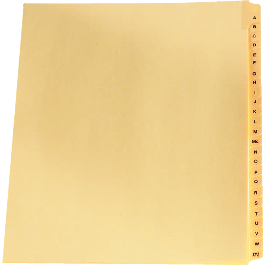 Alphabetical Legal Exhibit Dividers "D" 25/pkg