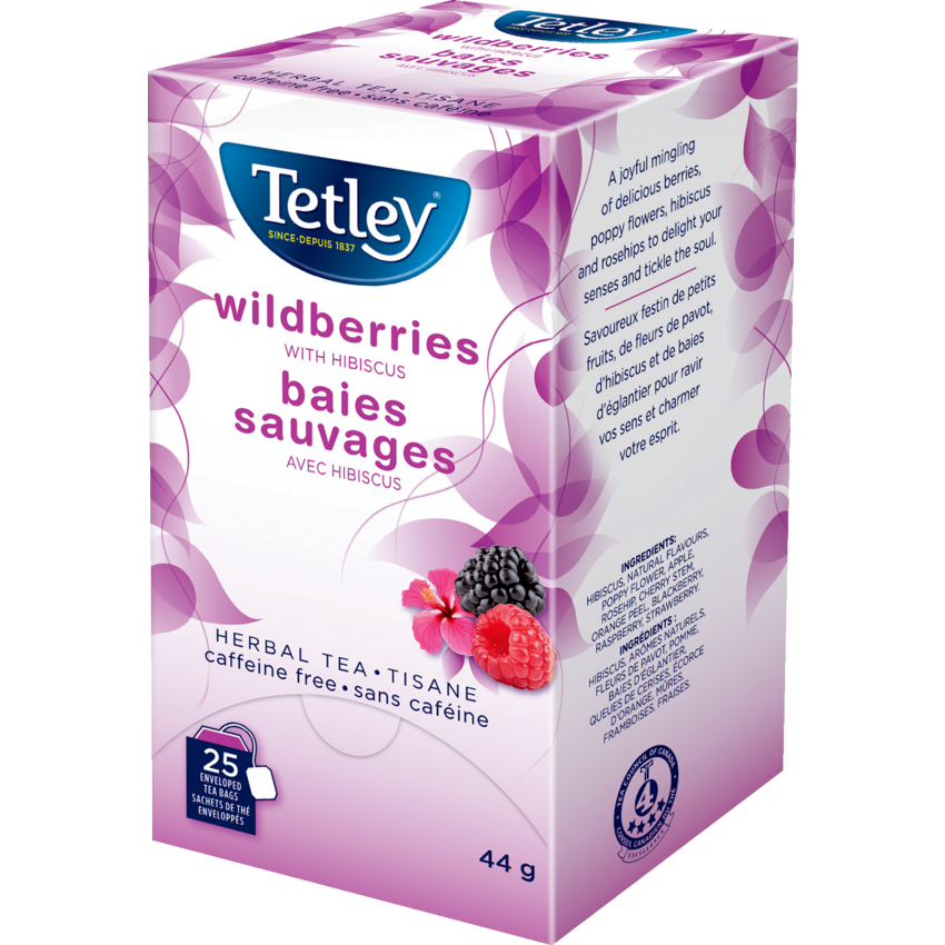 Tetley® Tea Wildberries Herbal Tea 25/box