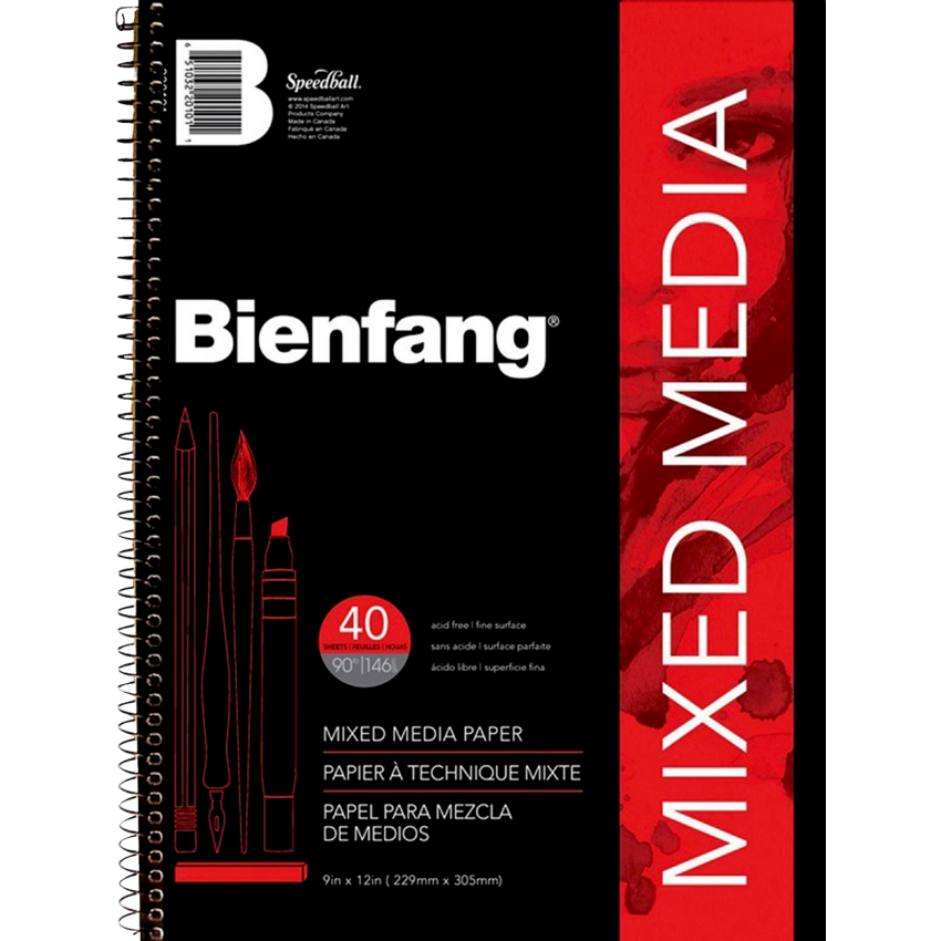 Bienfang® Watercolour Paper 90 lb 9" x 12" 40 sheets/pad