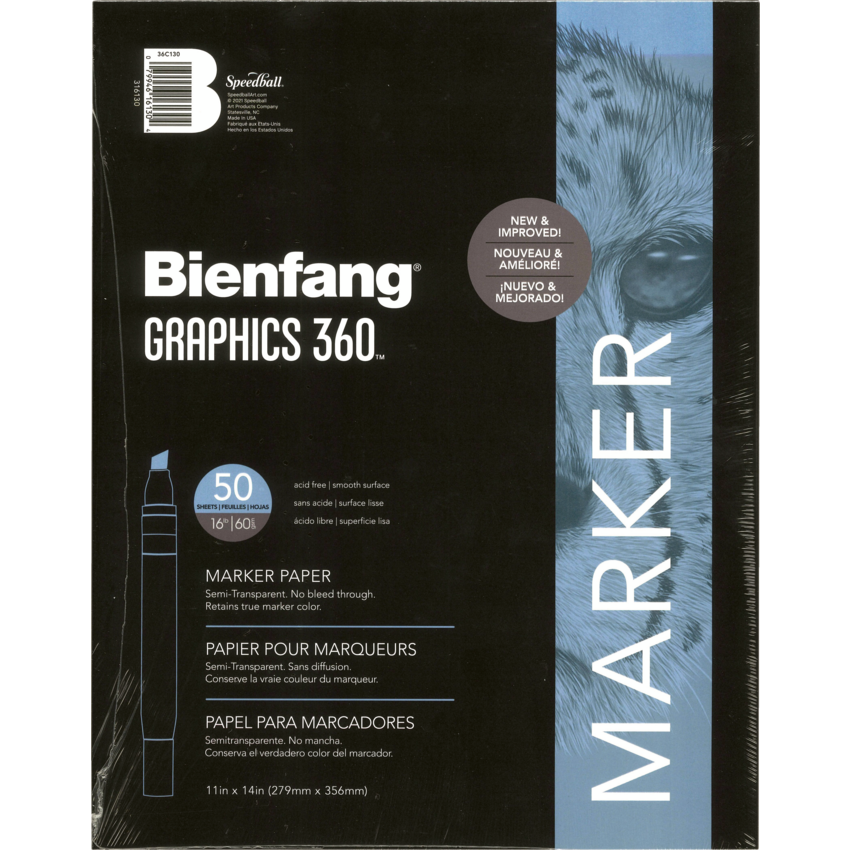 Bienfang® Graphics Marker Pad 16 lb 11" x 14" 50 sheets/pad