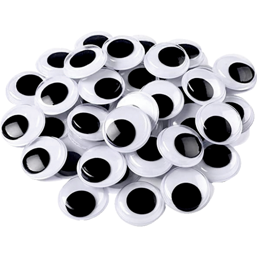 DBLG Wiggly Eyes 10 mm Black 100/pkg