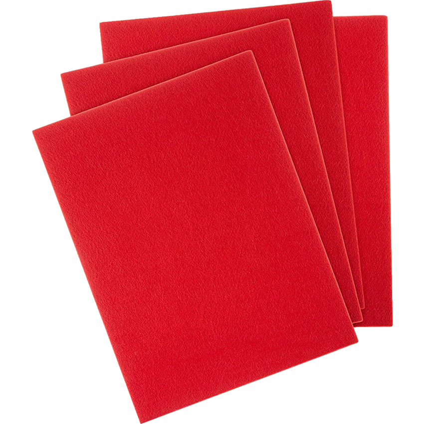 DBLG Felt Sheets 9" x 12" Red 10/pkg