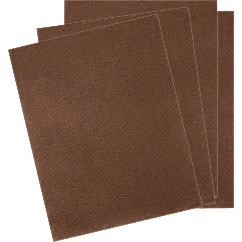 DBLG Felt Sheets 9" x 12" Brown 10/pkg