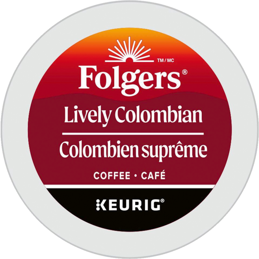 Folgers Coffee K-Cups® Lively Colombian Medium Roast 24/box