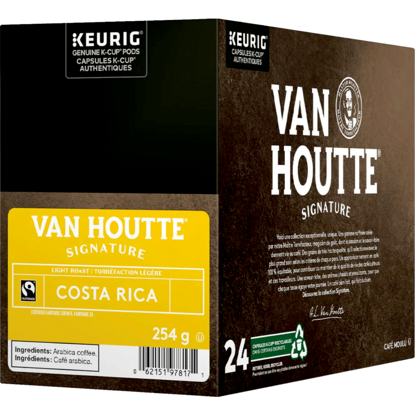 Van Houtte® Coffee K-Cups® Costa Rica Fair Trade Light Roast 24/box