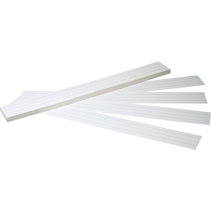 Pacon® Sentence Strips 3" x 24" White 100/pkg