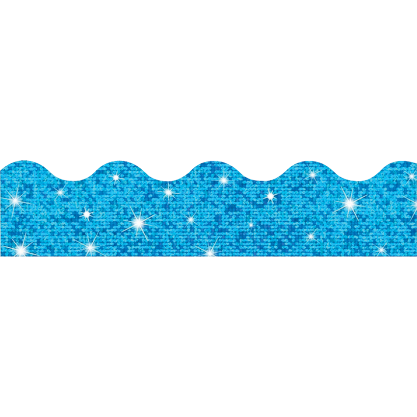 Trend® Terrific Trimmers® 2-1/4" x 39' Blue Sparkle