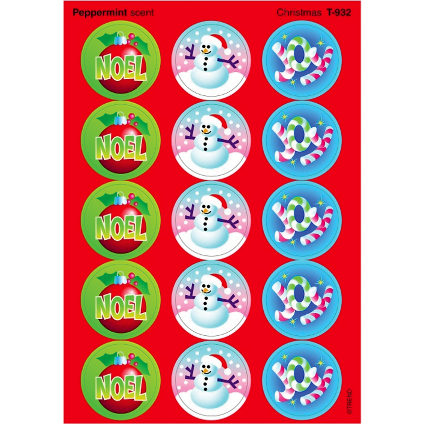 Trend® Stinky Christmas - Peppermint Stickers® 60/pkg