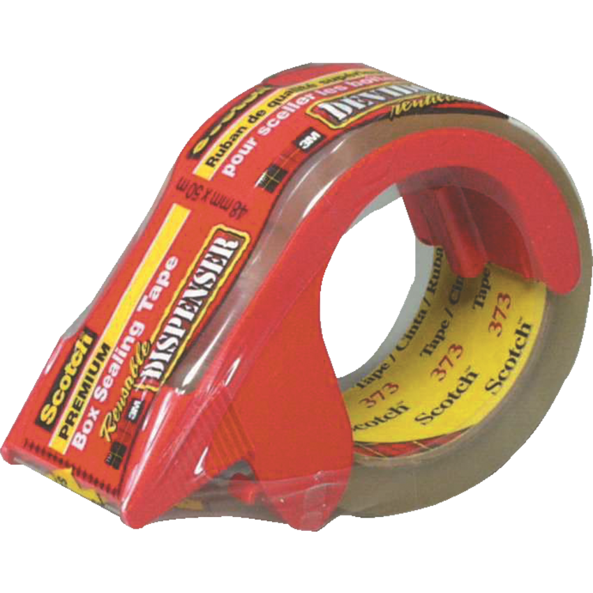 Scotch® 373 Premium Box Sealing Tape 48 mm x 50 m with Dispenser