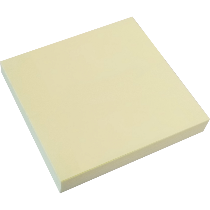 Basics® Recycled Self-Adhesive Notes 3" x 3" 100 sheets per pad Yellow 12 pads/pkg