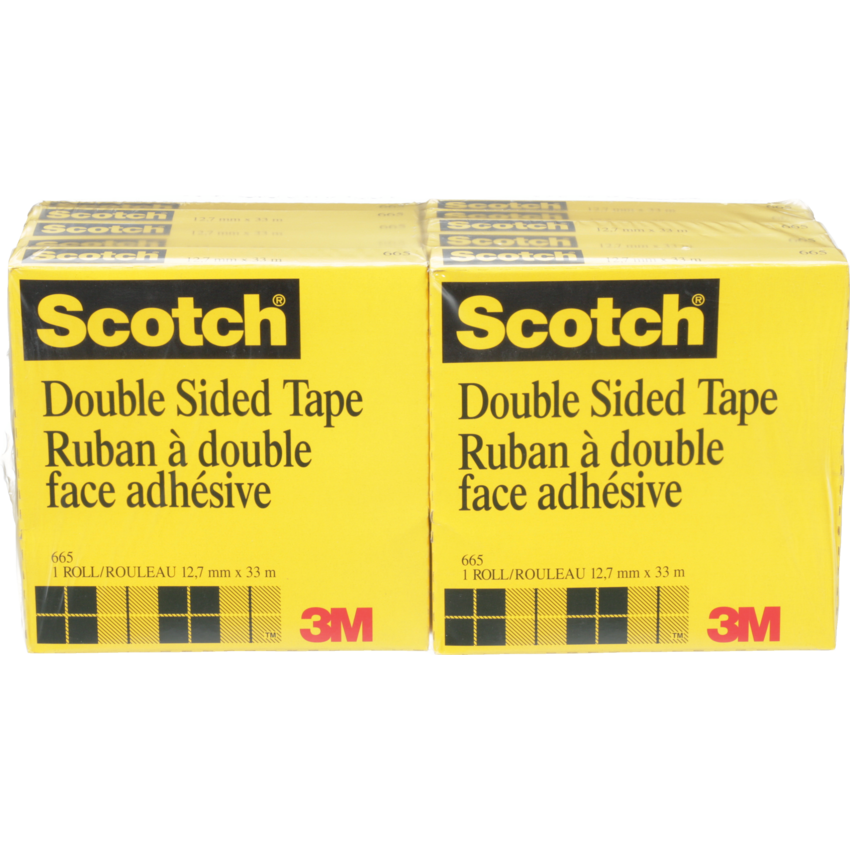 Scotch® Double Sided Tape 1/2" (12.7 mm x 32.9 m)