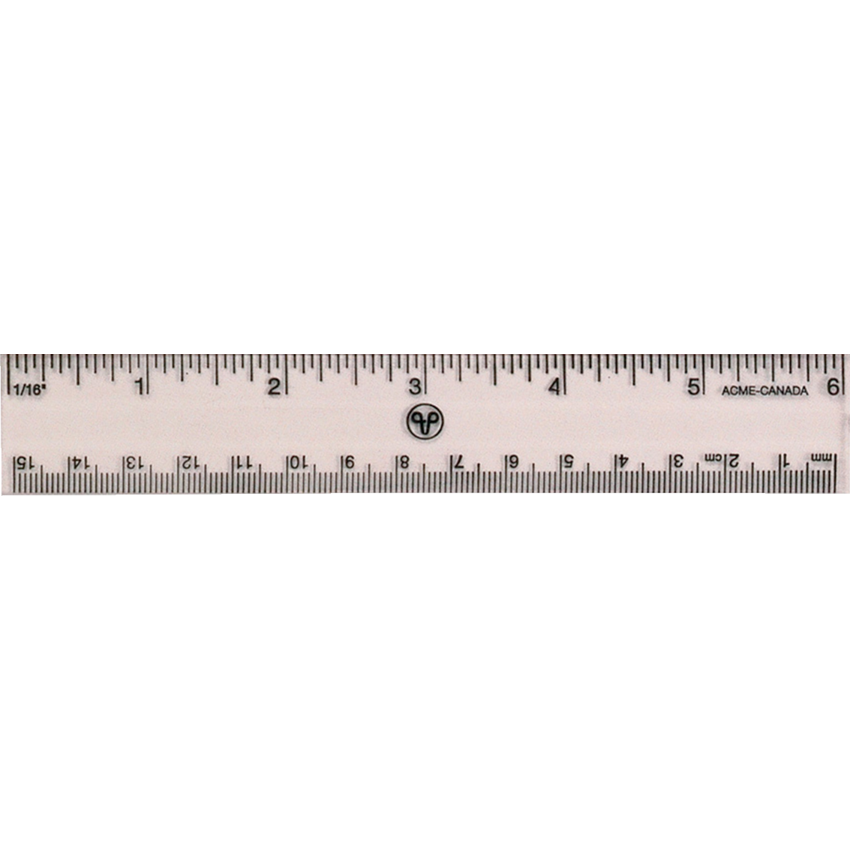 Westcott® Ruler Plastic 6” Clear