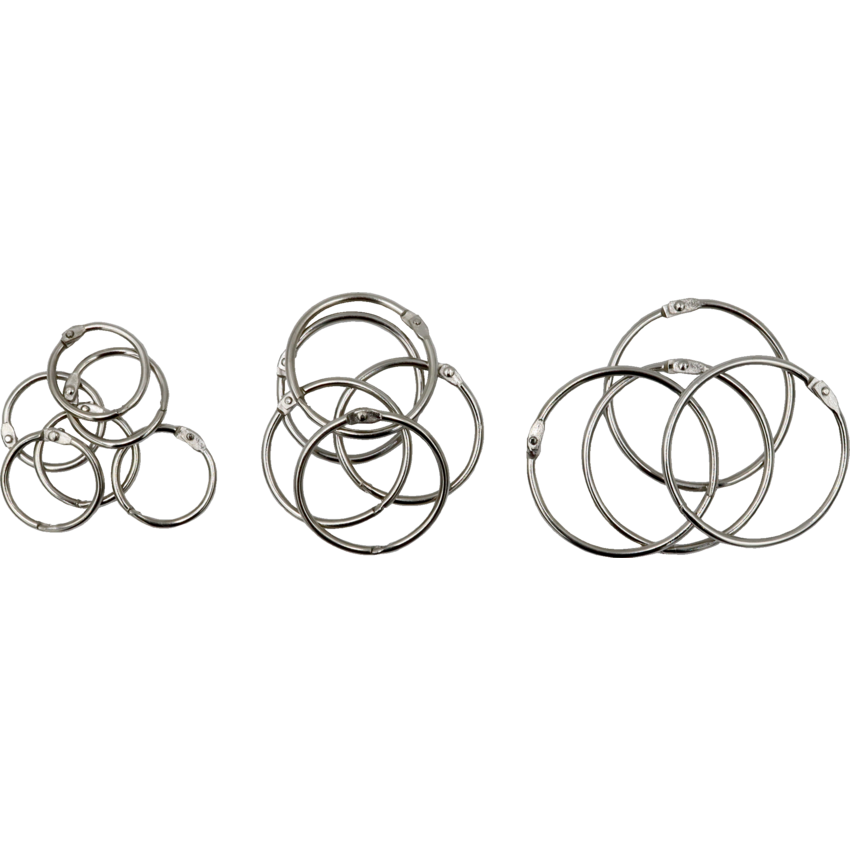 Westcott® Loose-Leaf Rings Assorted Sizes 15/pkg