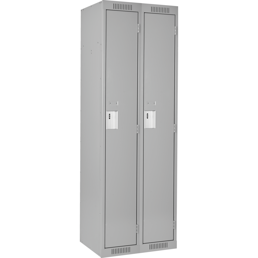 Anthony Steel Clean Line™ Lockers Single Tier 2 Bank Pearl Grey