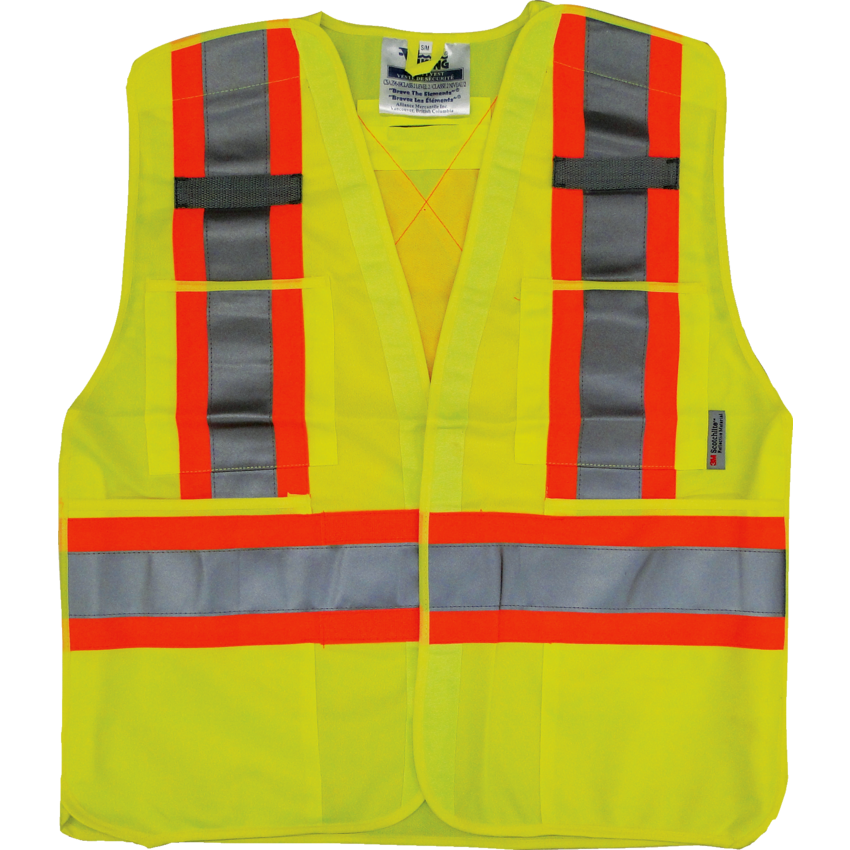 Viking® Safety Vest Tear Away Large/X-Large Lime Green