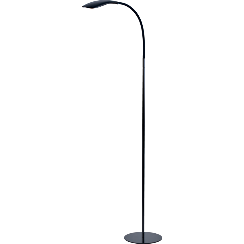 Bostitch LUNA Gooseneck LED Floor Lamp 12W Black