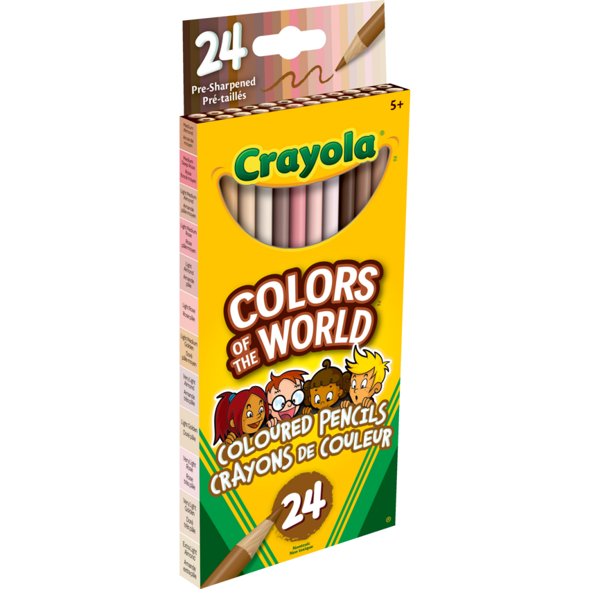 Crayola® Colors of the World™ Coloured Pencils Assorted 24/pkg