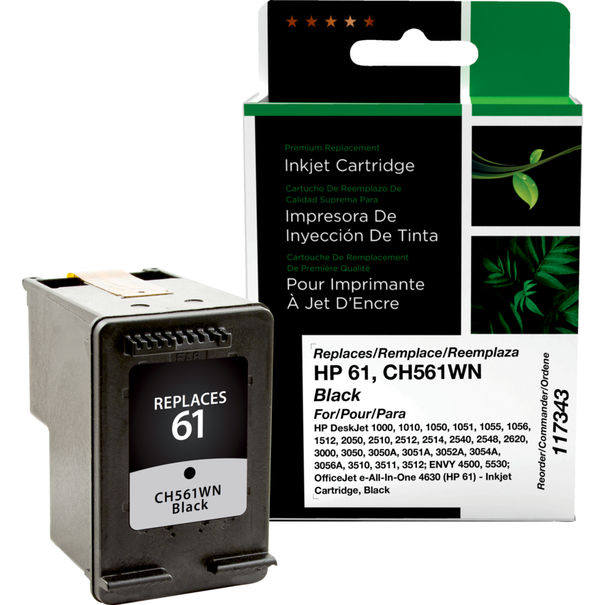 Clover Imaging Remanufactured Inkjet Cartridge (HP 61) Black