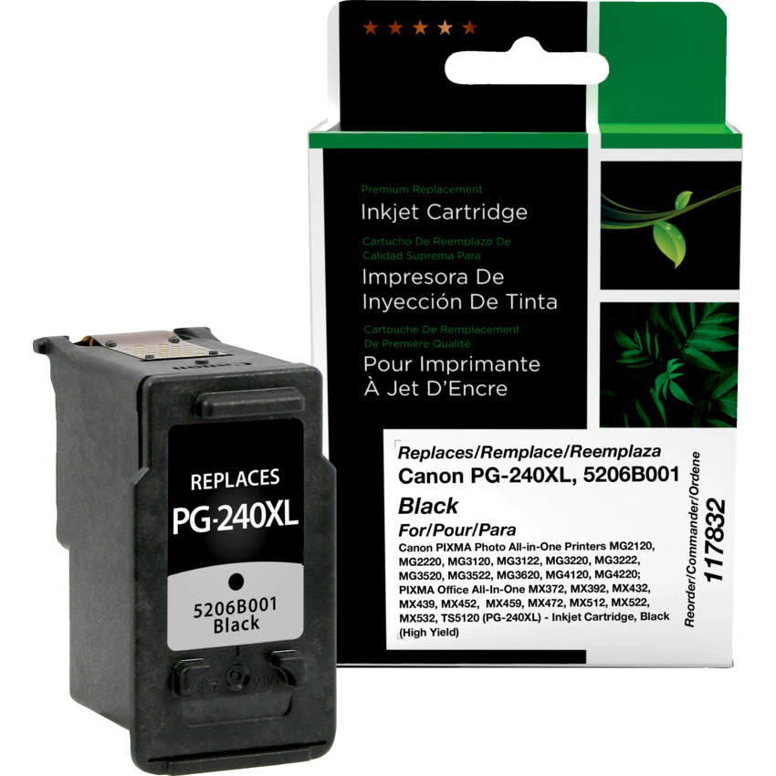 Clover Imaging Remanufactured Inkjet Cartridge (Canon PG-240XL) High Yield Black