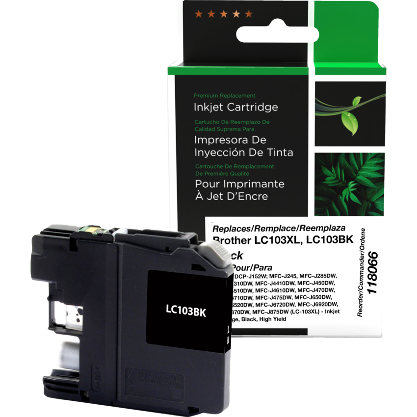 Clover Imaging Remanufactured Inkjet Cartridge LC103XL/BK High Yield Black