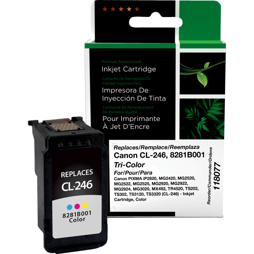 Clover Imaging Remanufactured Inkjet Cartridge (Canon CL-246) Tri-Color