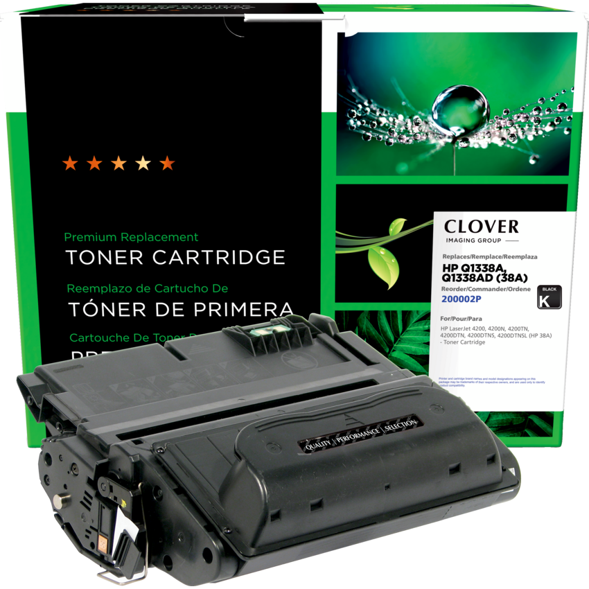Clover Imaging Remanufactured Laser Cartridge (HP 38A) Black