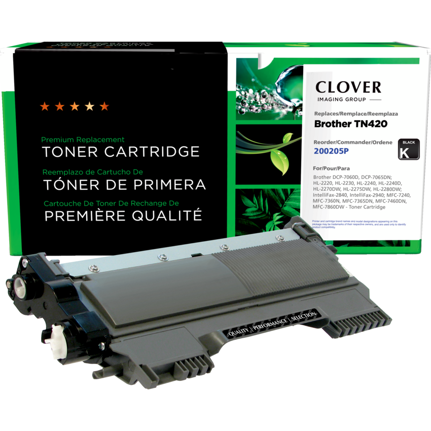 Clover Imaging Remanufactured Laser Cartridge (Brother TN420) Black