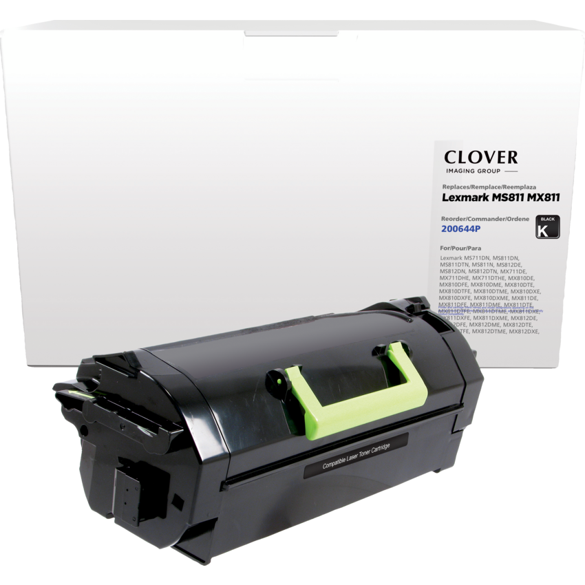 Clover Imaging Remanufactured Laser Cartridge (Lexmark MS811) Extra High Yield Black