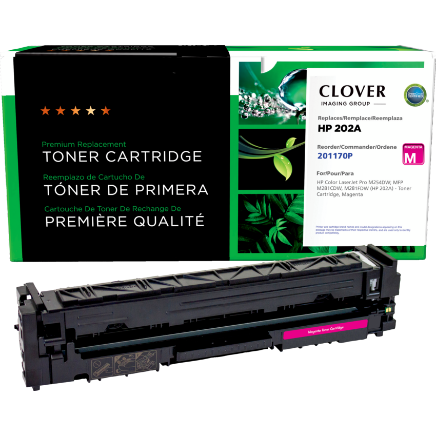 Clover Imaging Remanufactured Laser Cartridge (HP 202A) Magenta