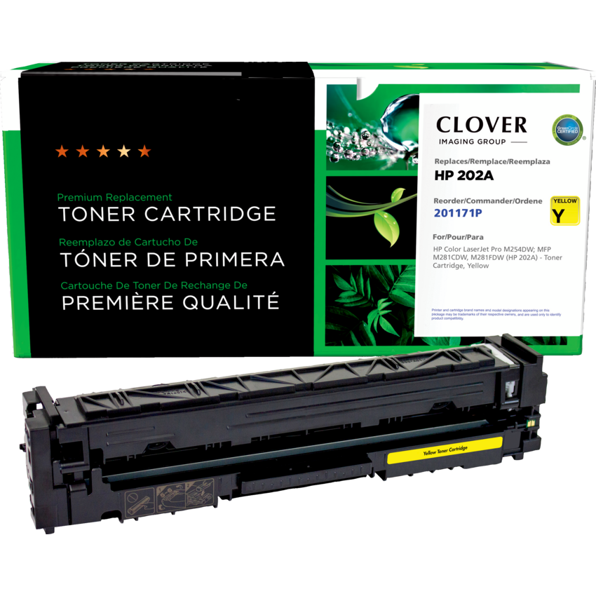 Clover Imaging Remanufactured Laser Cartridge (HP 202A) Yellow
