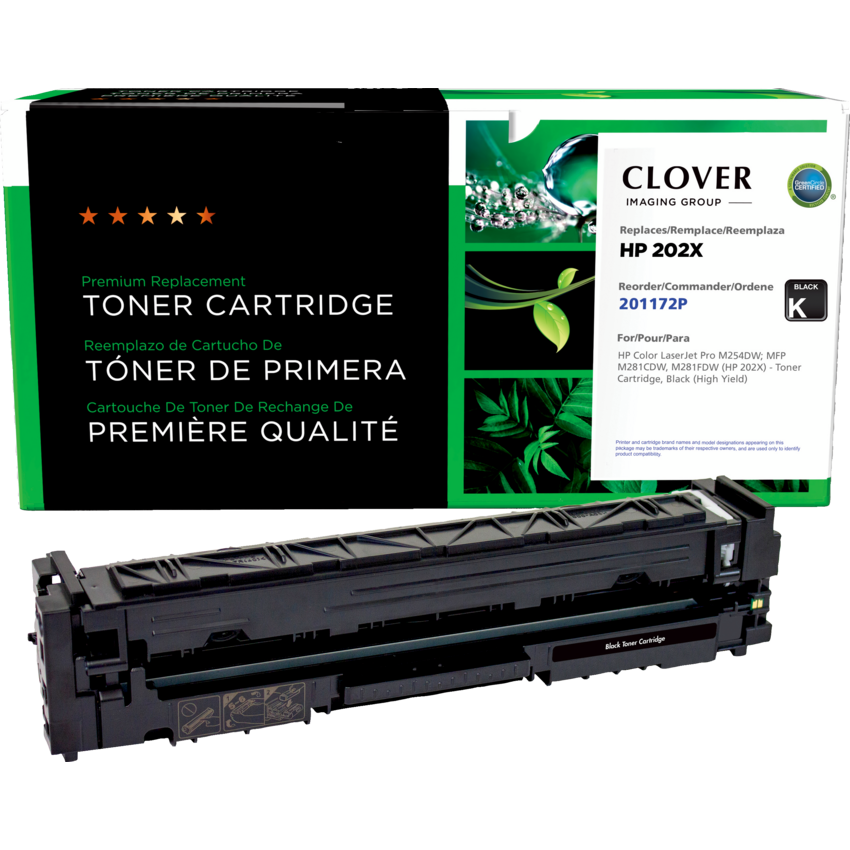 Clover Imaging Remanufactured Laser Cartridge (HP 202X) High Yield Black