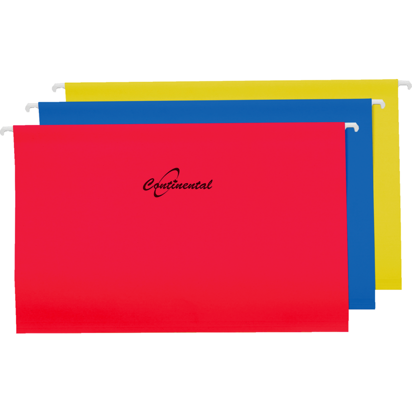 Continental Hanging Folders Legal Assorted Colours 25/box