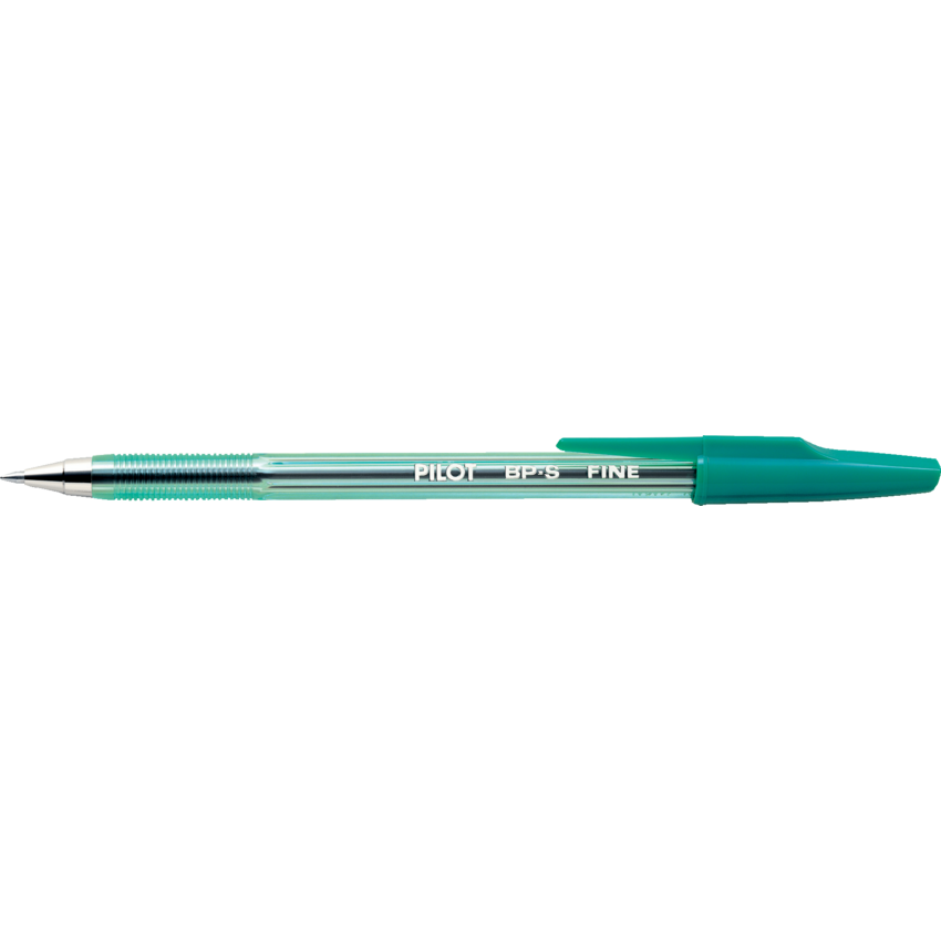 Pilot® BP-S Stick Pen Fine Point Green 12/box