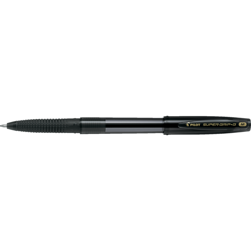 Pilot® Super Grip-G Stick Pen Medium Point Black