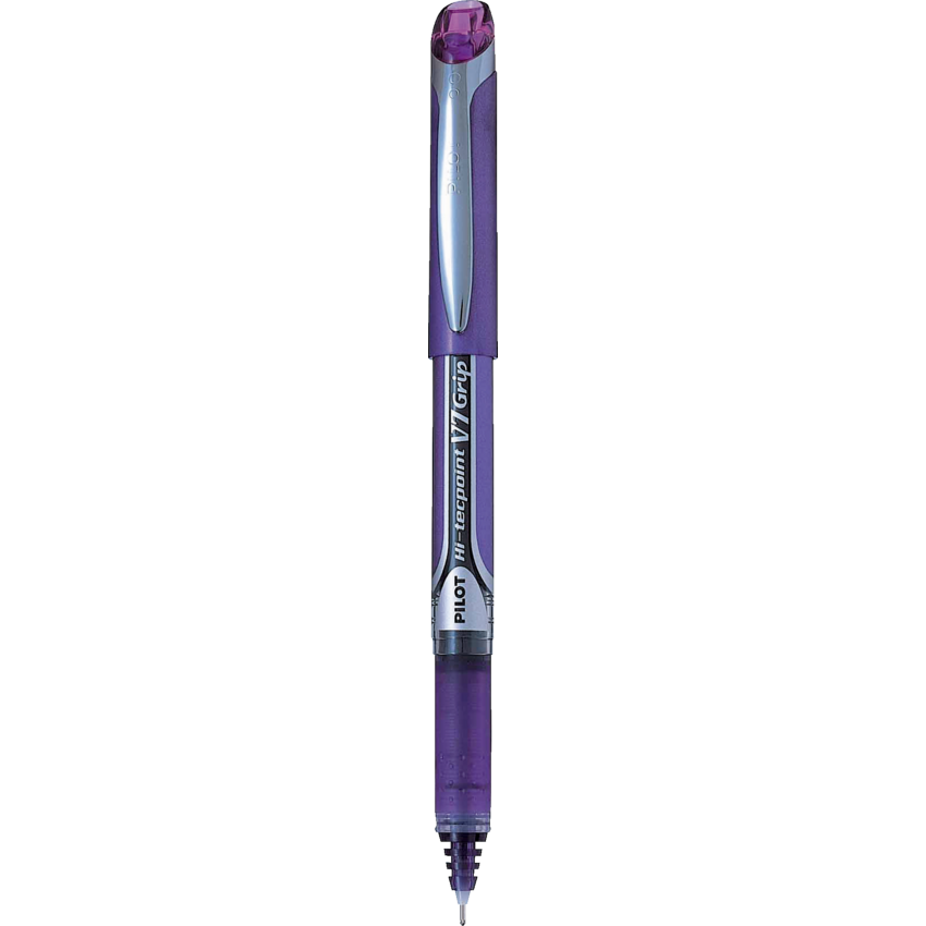 Pilot® Hi-Tecpoint Grip Liquid Ink Roller Pens 0.7 mm Purple