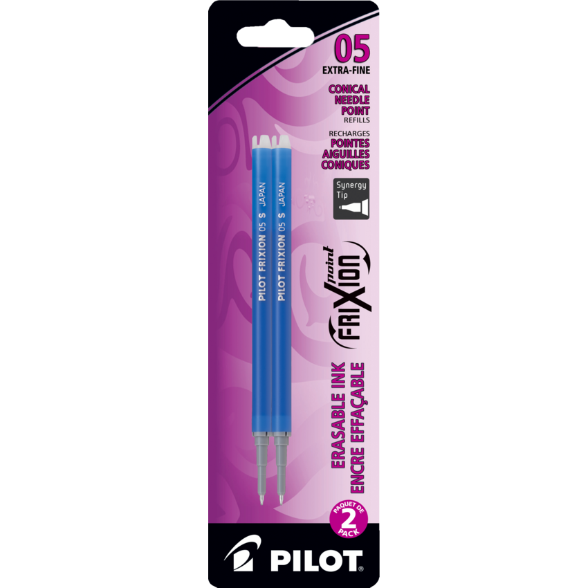 Pilot® FriXion® Clicker Refills 0.5 mm Blue 2/pkg