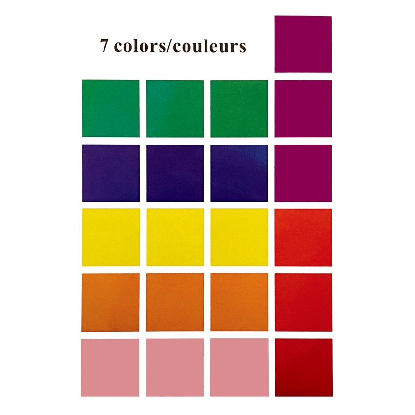 DBLG Assorted Colour Labels Square 504/pkg