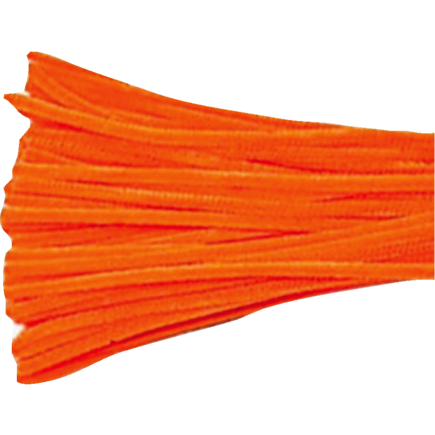 DBLG Chenilles 12" x 4mm Orange 100/pkg