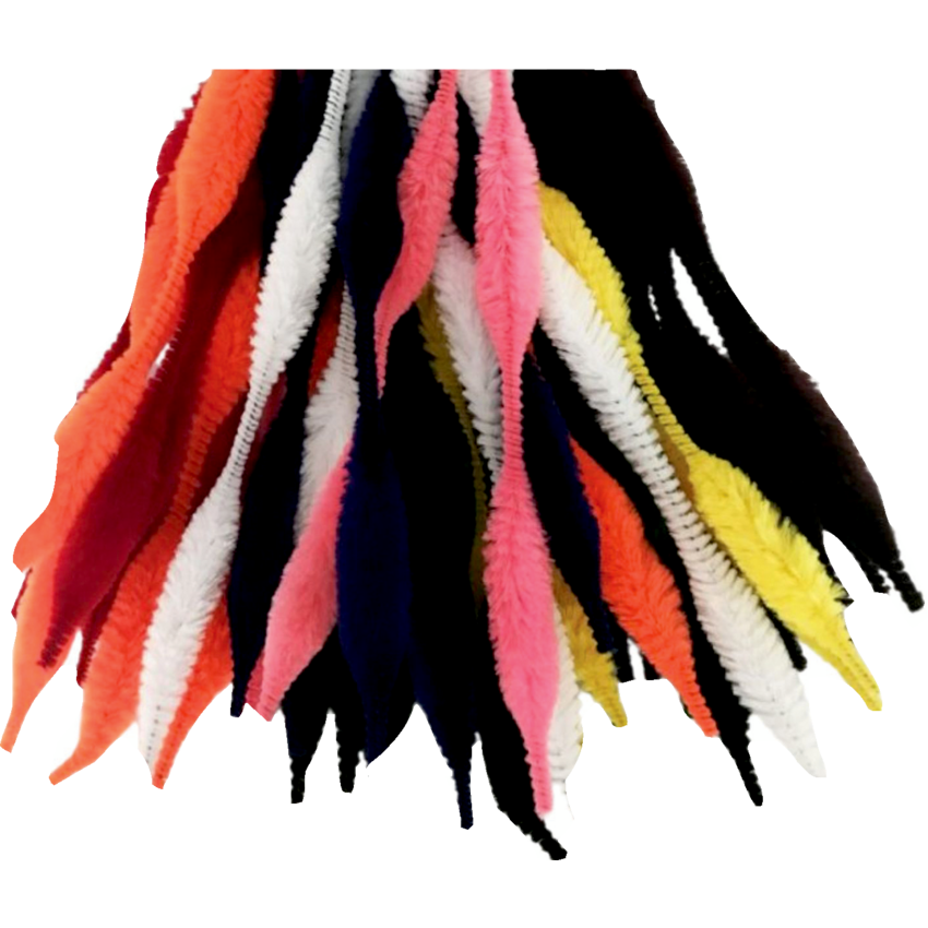 DBLG Chenilles 12" Assorted Colours Bump 50/pkg