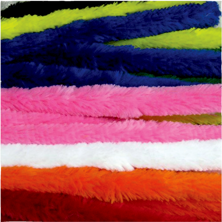 DBLG Chenilles 17-23/32" x 30 mm Assorted Colours Jumbo 25/pkg