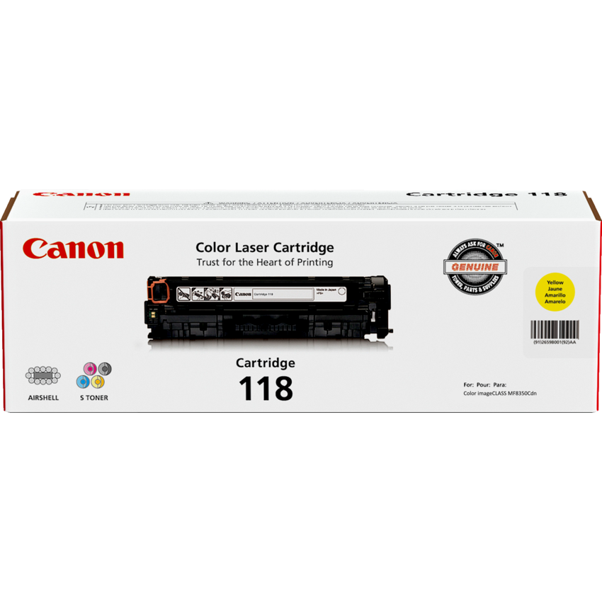 Canon Laser Cartridge #118 Yellow