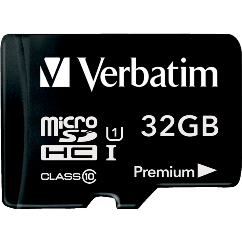 Verbatim® microSDHC Cards with Adaptor 32GB