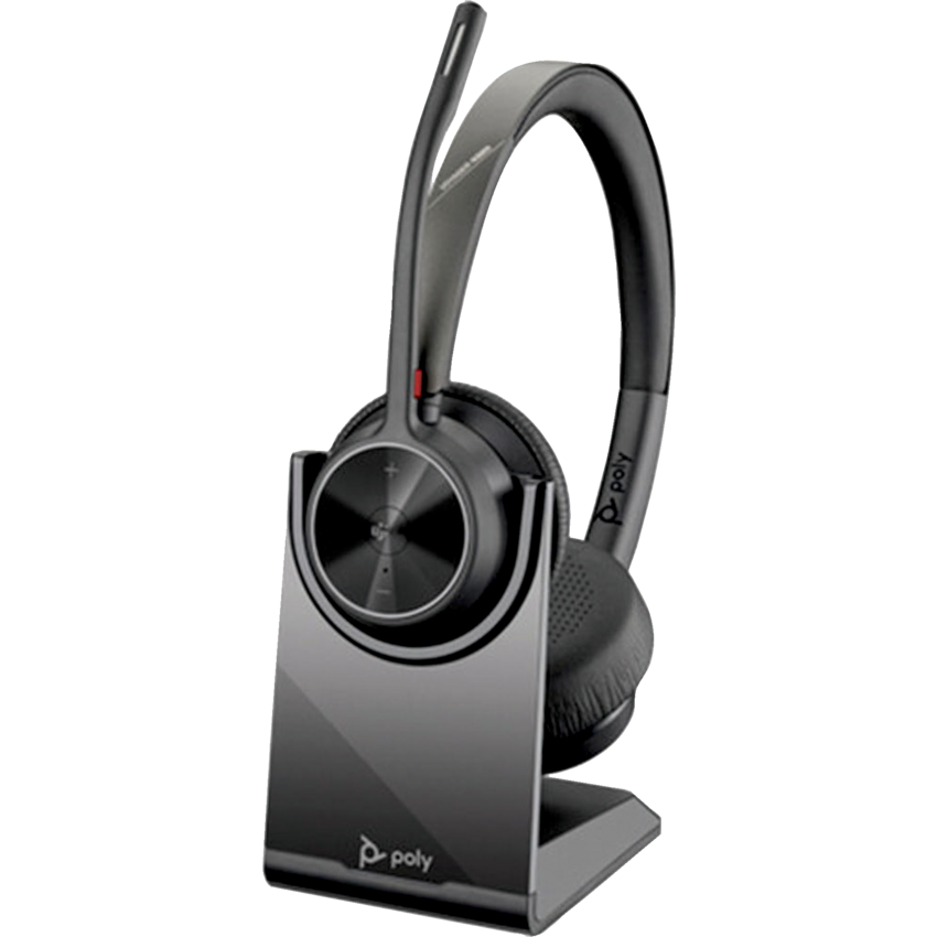 Poly Voyager 4320 Stereo Bluetooth Headset Black