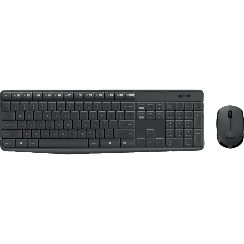 Logitech® MK235 Wireless Keyboard and Mouse Combo English
