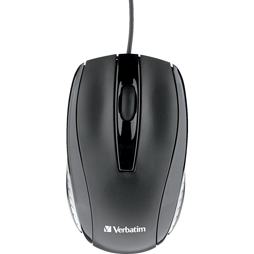 Verbatim® Corded Optical Mouse Black