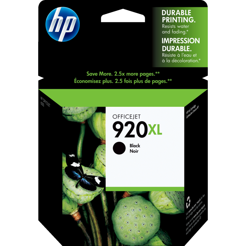 HP Inkjet Cartridge High Yield CD975AN #920XL Black