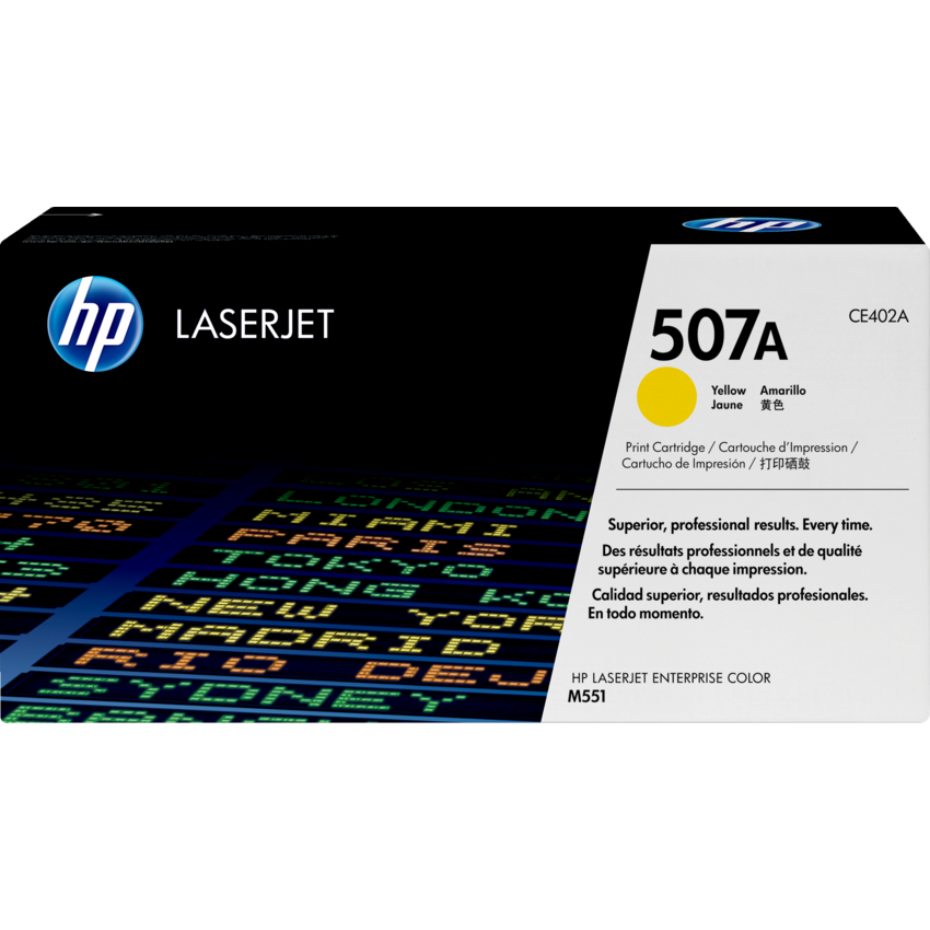 HP LaserJet Laser Cartridge #507A Yellow