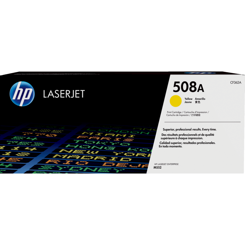 HP Laser Cartridge CF362A #508A Yellow