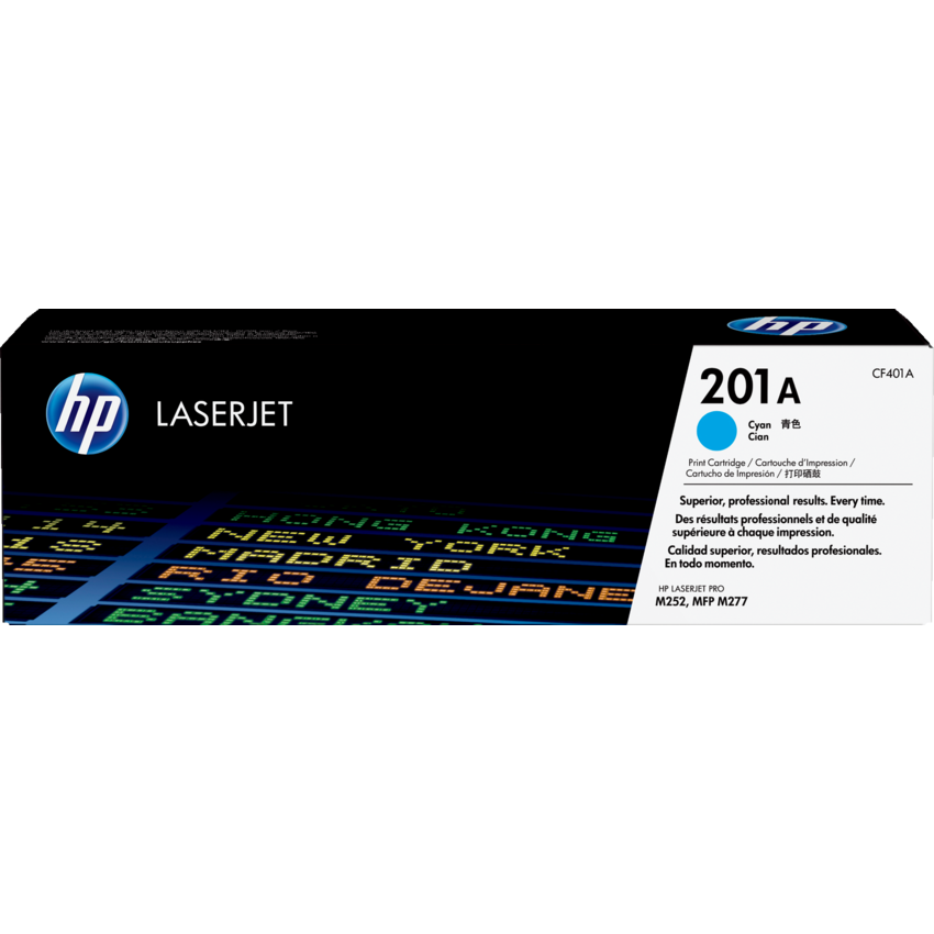 HP Laser Cartridge CF401A #201A Cyan