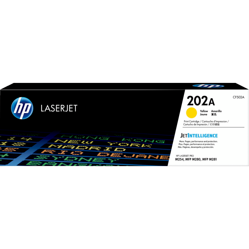 HP LaserJet Laser Cartridge #202A Yellow